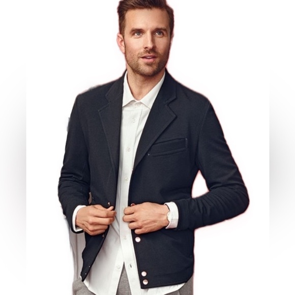Kit Ace Bomber Blazer Jacket Dark Grey Small